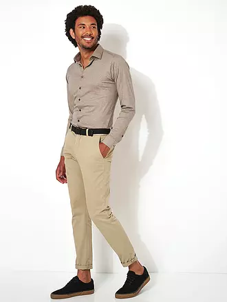 DESOTO | Chemise en jersey coupe slim | beige